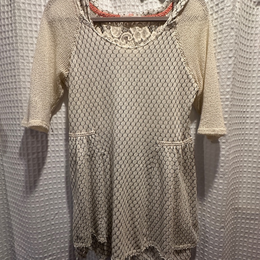 Scrapbook Lace Tunic with Amazing Details & Hood